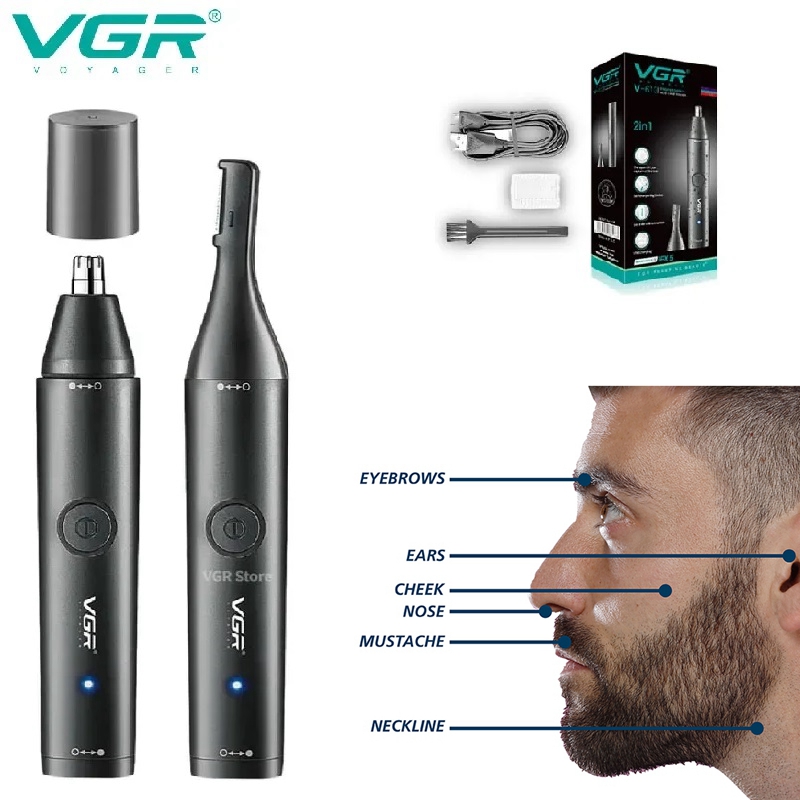 VGR Washable Nose Hair Trimmer - Beard Oil 评论和价格