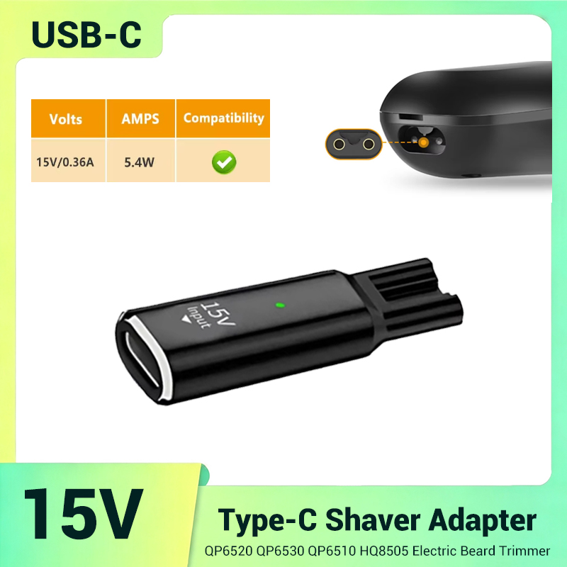 15V USB-C Safe Stable Mini Cha - Nose Trimmer 评论和价格