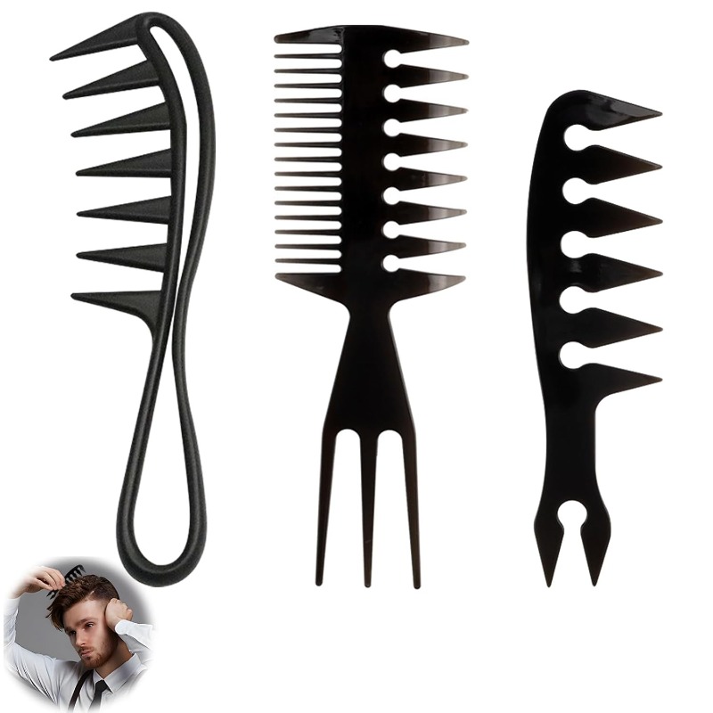 1/3pcs Wide Tooth Hair Comb –  - Grooming Scissors 评论和价格