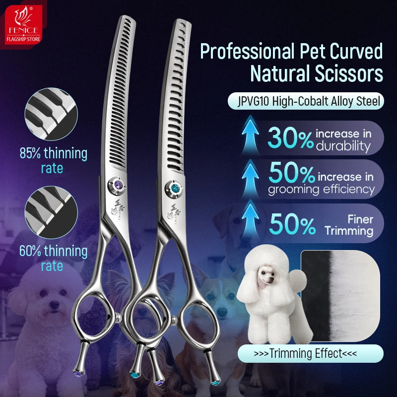 Fenice King Series 7 Inch VG10 - Grooming Scissors 评论和价格