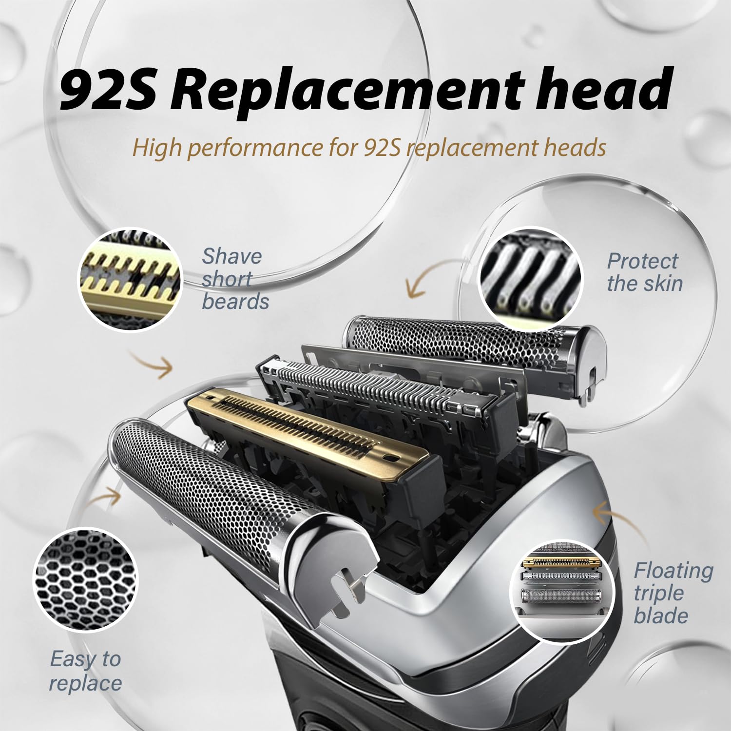 New 92S Replacement Foil Head  - Electric Razor 评论和价格