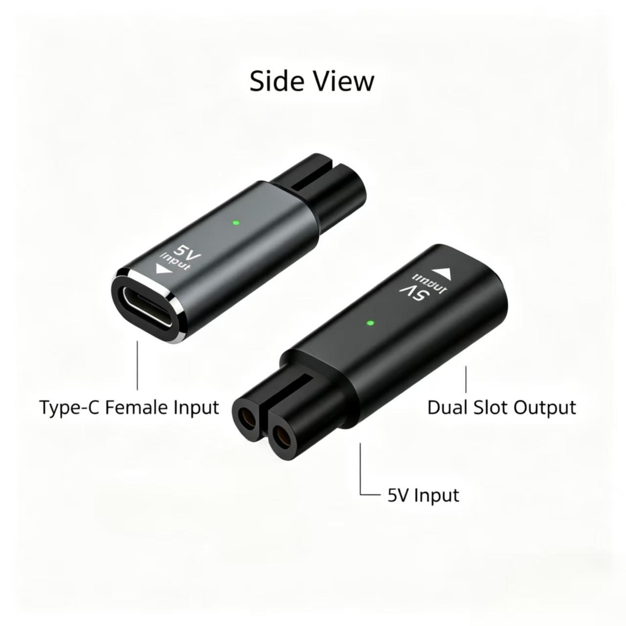 5V Type‑C Female to Dual Slot  - Electric Shaver Rotary 评论和价格