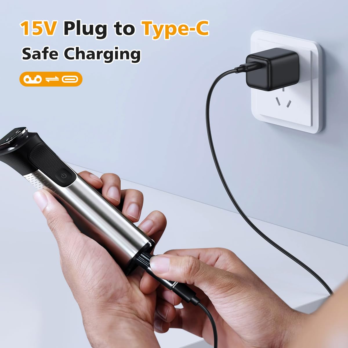 15V USB-C Safe Stable Mini Cha - Electric Shaver Rotary 评论和价格